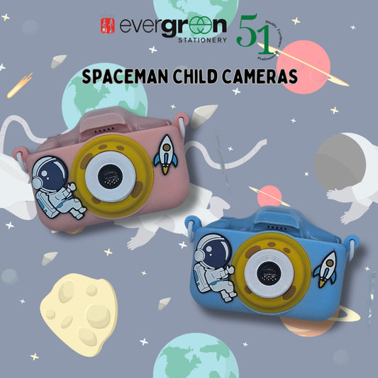[SG] NEW Cute Spaceman Child Camera [Evergreen Stationery]