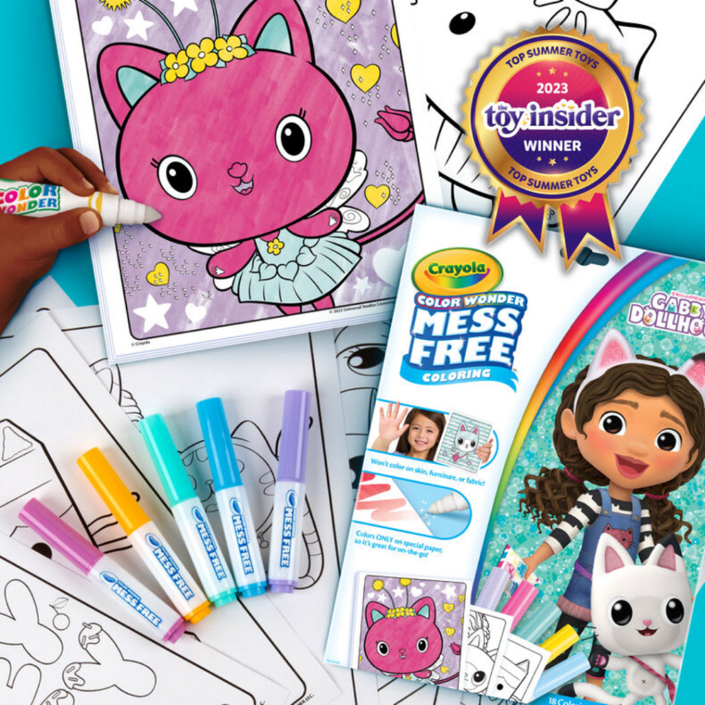 [SG] Crayola Color Wonder Mess Free Gabby's Dollhouse Coloring Set [Evergreen Stationery]