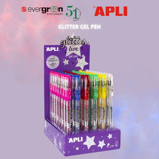 [SG] Apli Glitter Gel Pen [Evergreen Stationery]