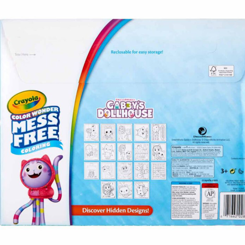 [SG] Crayola Color Wonder Mess Free Gabby's Dollhouse Coloring Set [Evergreen Stationery]