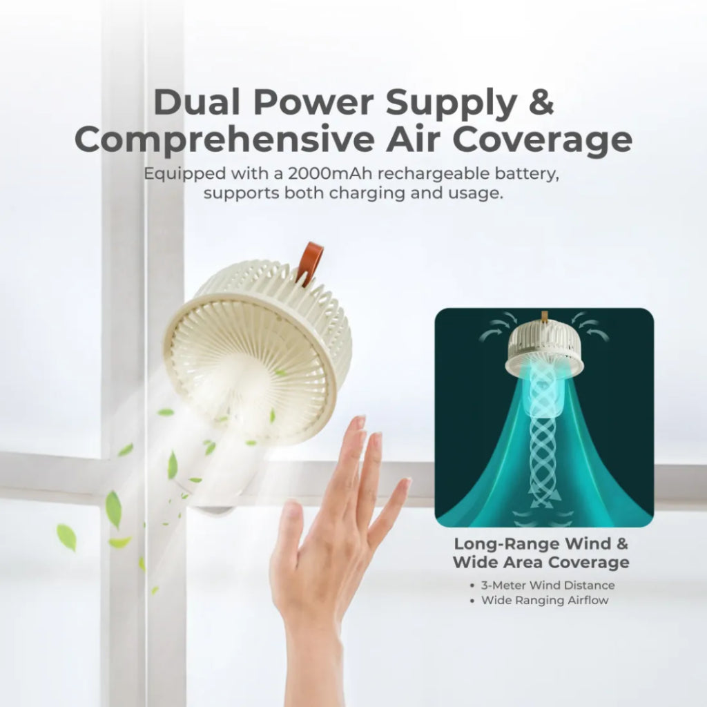 [SG] SoundTech Oscillating Clip Fan [Evergreen Stationery]