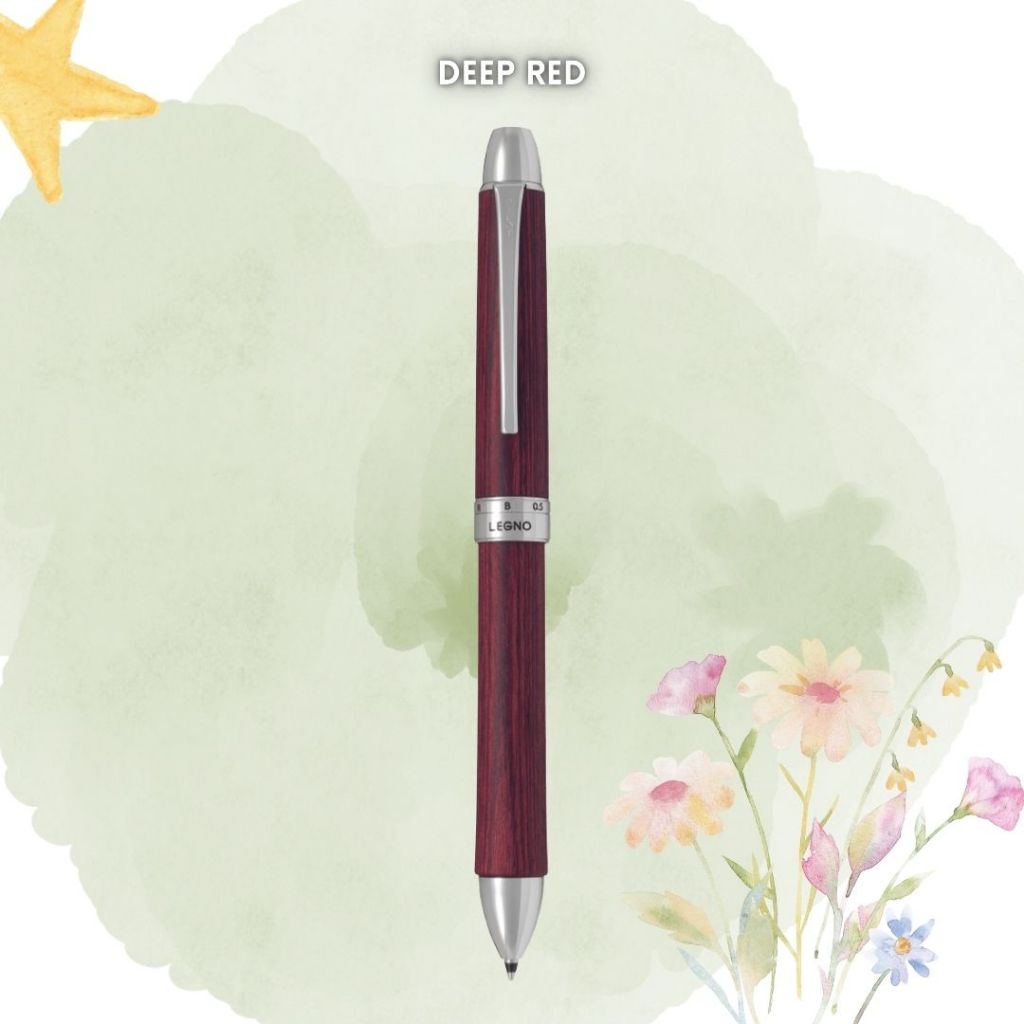 [SG] Pilot Legno 2+1 Multi-Functional 0.7mm Ballpoint Pen with 0.5mm Mechanical Pencil [Gift Collection Series] [Evergre
