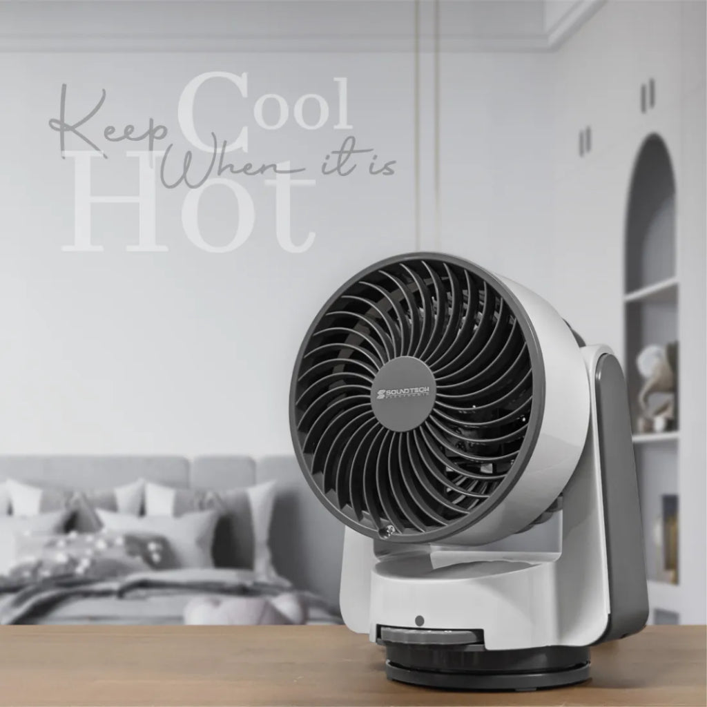 [SG] SoundTeoh 5-Inch Air Ciculator Fan [Evergreen Stationery]