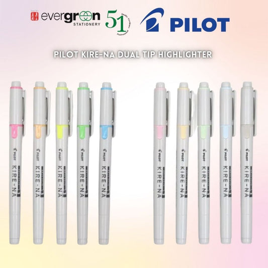 [SG[ Pilot KIRE-NA Dual Tip Highlighters [Evergreen Stationery]