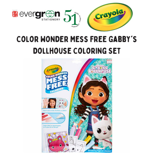[SG] Crayola Color Wonder Mess Free Gabby's Dollhouse Coloring Set [Evergreen Stationery]