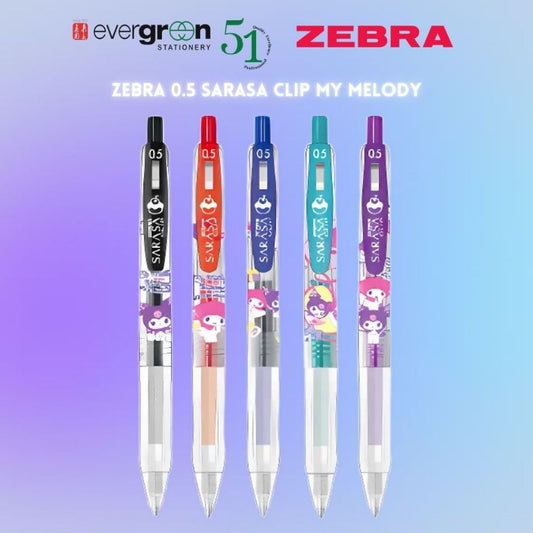 [SG] Zebra Sarasa Clip My Melody Individual [Evergreen Stationery]