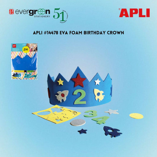 [SG] Apli #14478 Eva Foam Birthday Crown [Evergreen Stationery]