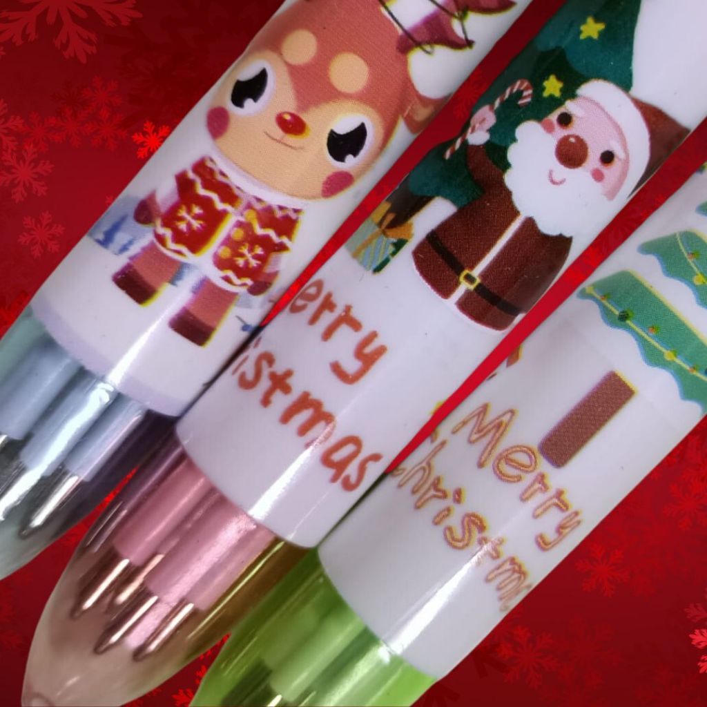 [SG] Christmas-Themed Cartoon Pens Evergreen Stationery]