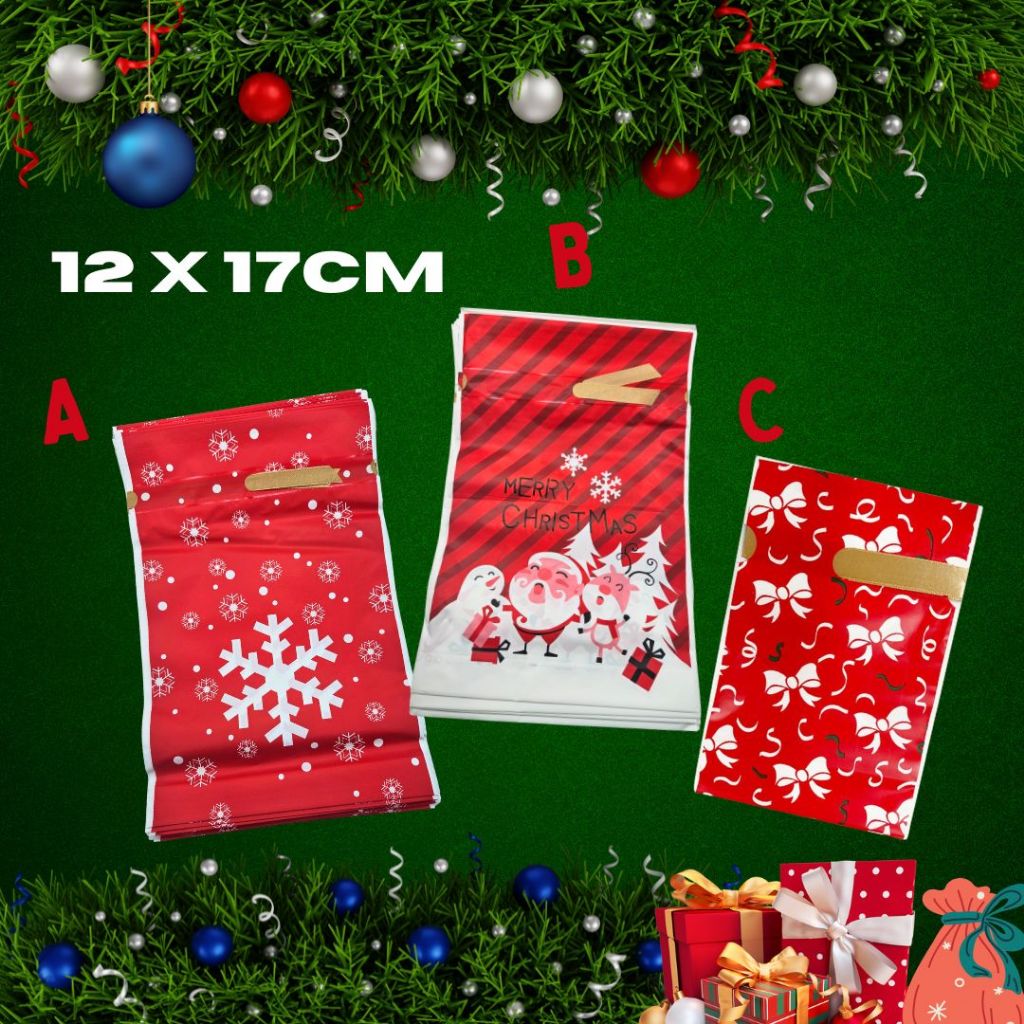 [SG] Assorted Christmas Bags (10pcs/Pack) [Evergreen Stationery]