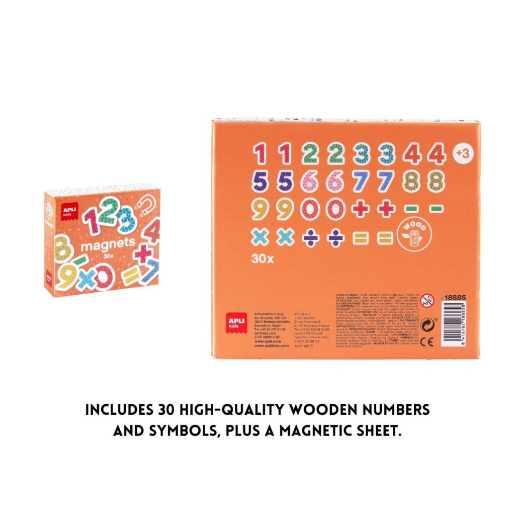 [SG] Apli #18885 Magnetic Numbers & Symbols [Evergreen Stationery]