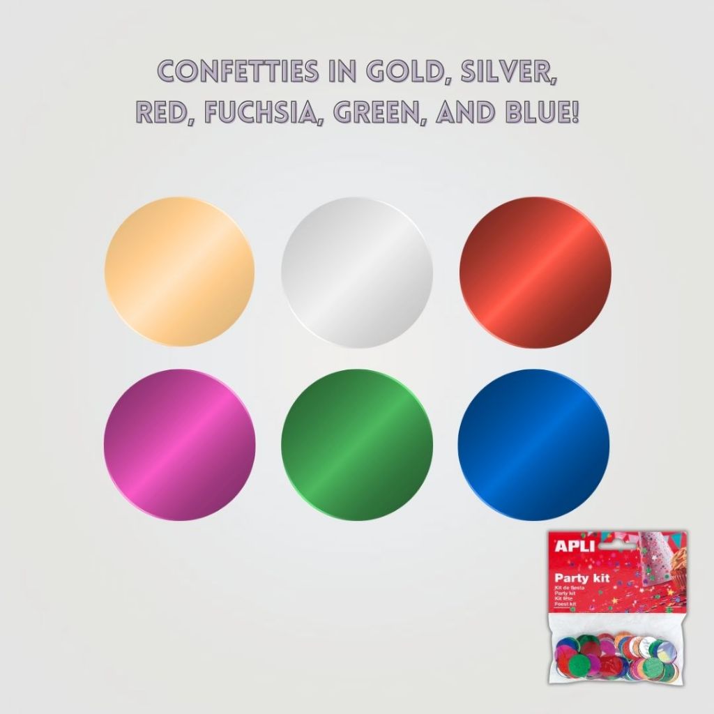 [SG] Apli #13817 Asst Confetti Circles [Evergreen Stationery]