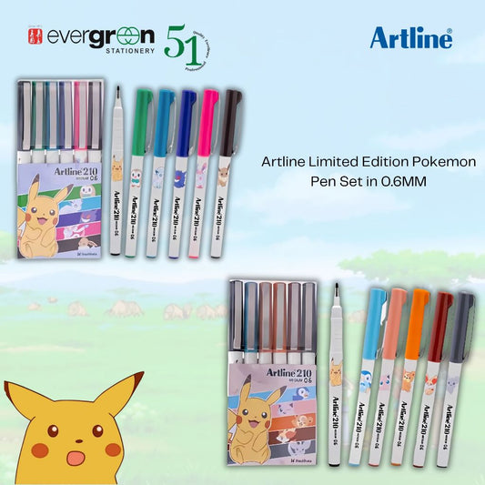 [SG] Artline Limited Edition Pokemon Pen Set in 0.6MM [Evergreen Stationery]