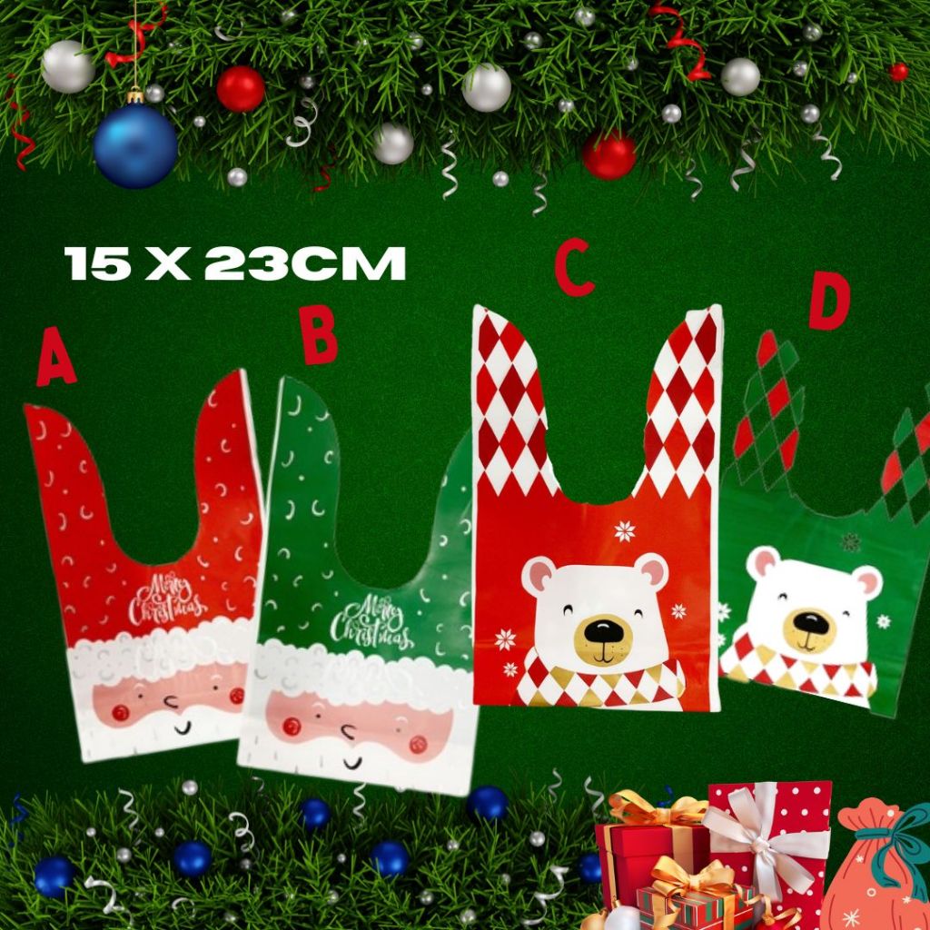 [SG] Assorted Christmas Bags (10pcs/Pack) [Evergreen Stationery]