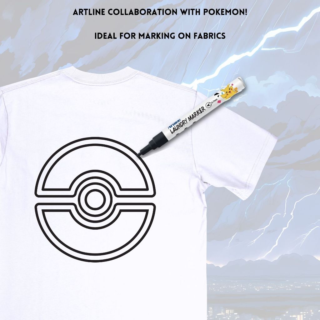 [SG] Artline x Pokemon Limited Edition Laundry Marker [Evergreen Stationery]