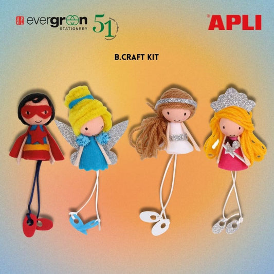 [SG] Apli B.Craft Kit Fairy/Superhero/Ballerina/Princess [Evergreen Stationery]