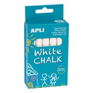 [SG] Apli 10/100 Pcs Round White Chalk [Evergreen Stationery]