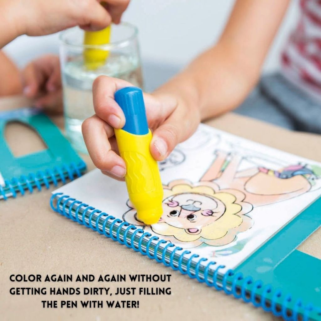 [SG] Apli #15225 Coloring Book Aqua Fun Magic Water [Evergreen Stationery]