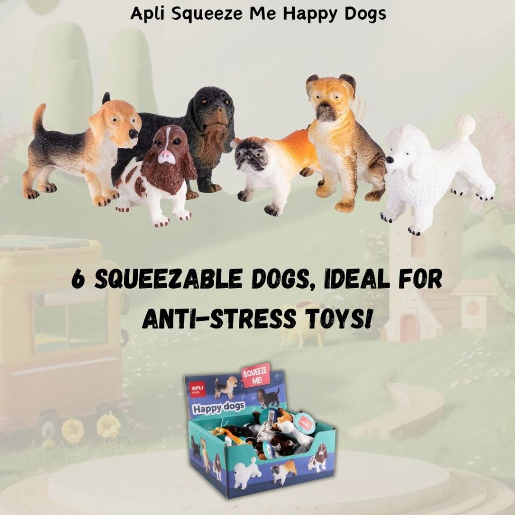 [SG] Apli Squeeze Me Happy Dogs/Insect World [Evergreen Stationery]