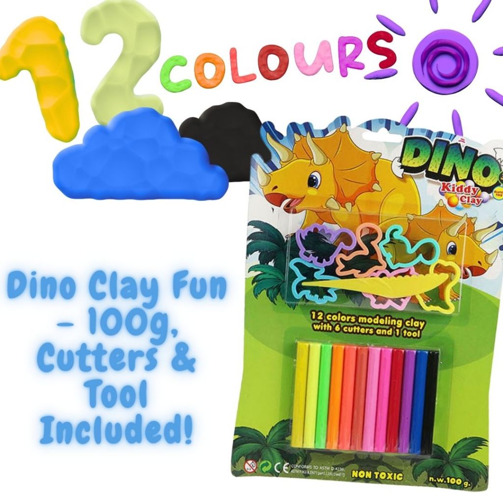 [SG] Kiddy Clay Plasticine St-Dino [Evergreen Stationery]