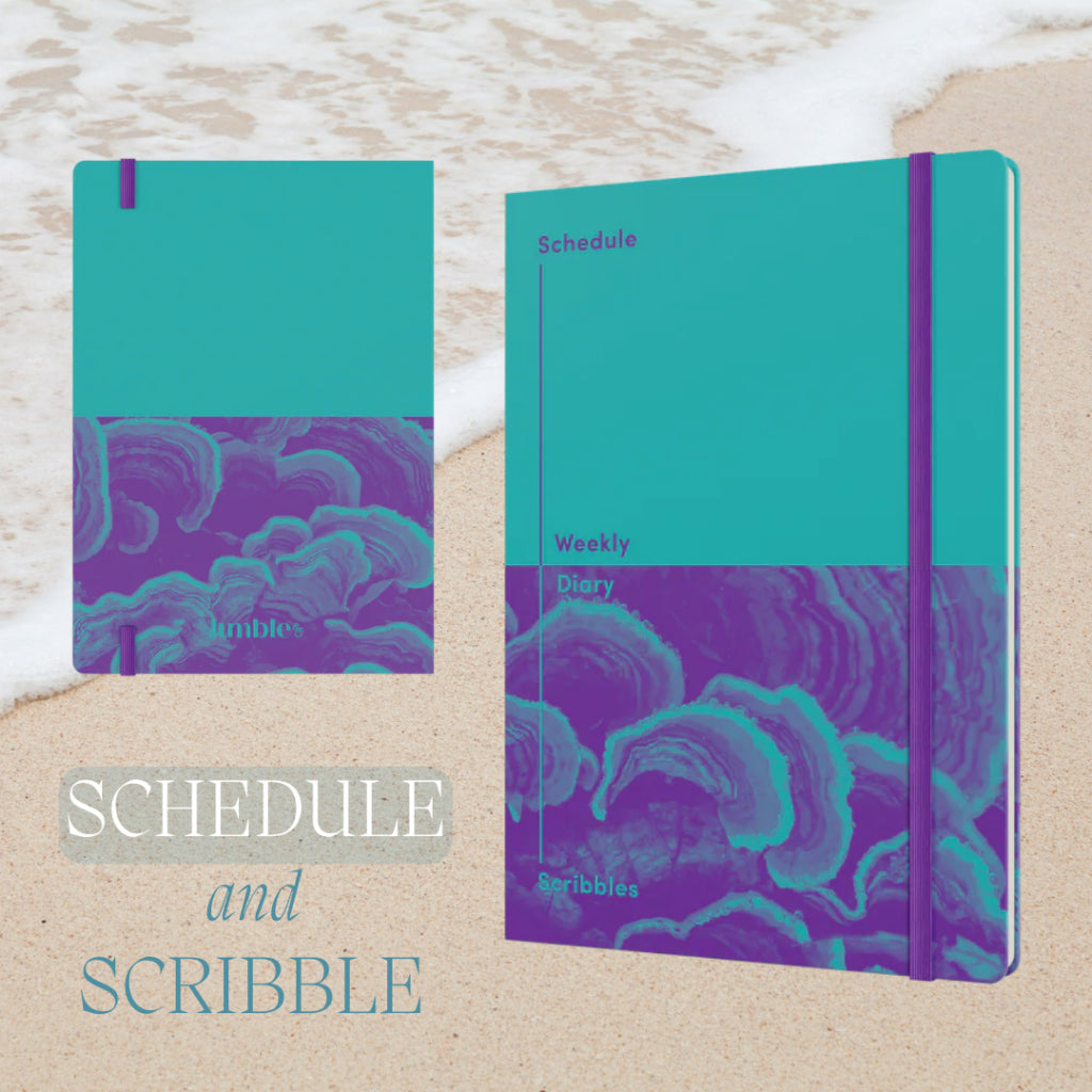 [SG] Jumble & Co A5 Week-To-View Undated Diary [Evergreen Stationery]