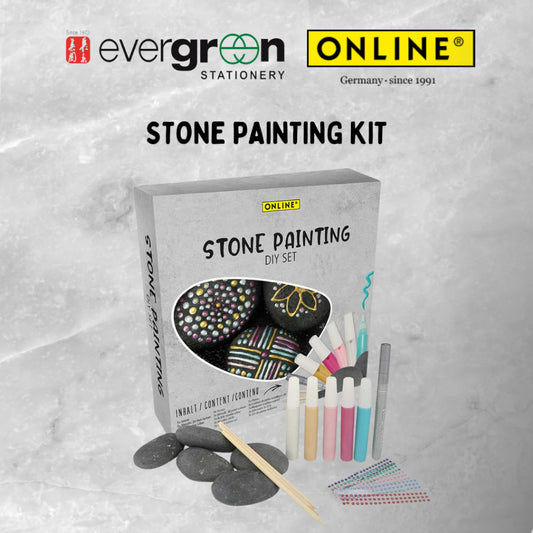 [SG] Online Magixx Stone Painting DIY Kit [Evergreen Stationery]