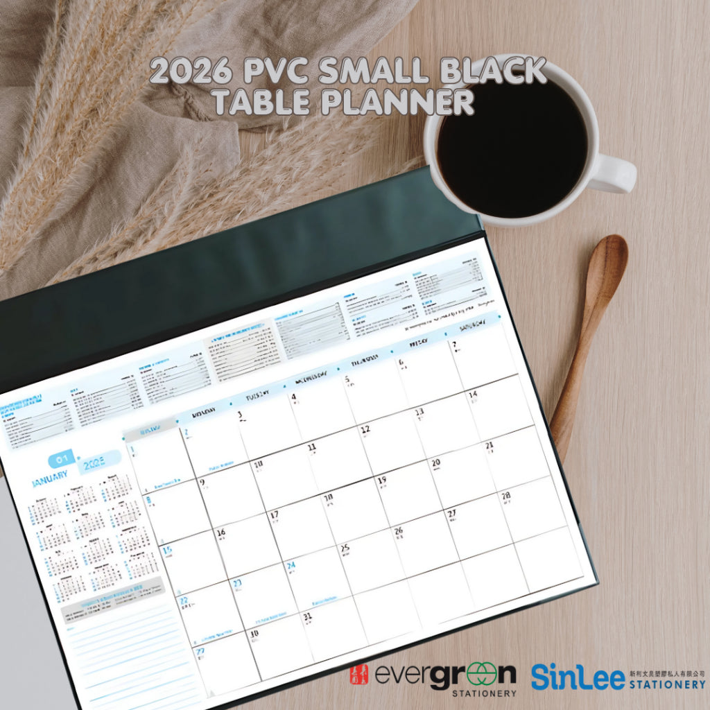 [SG] 2026 PVC Small Table Planner [Evergreen Stationery]