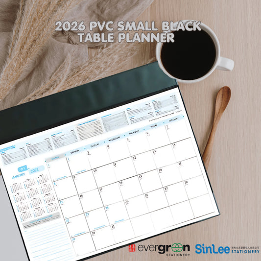 [SG] 2026 PVC Small Table Planner [Evergreen Stationery]