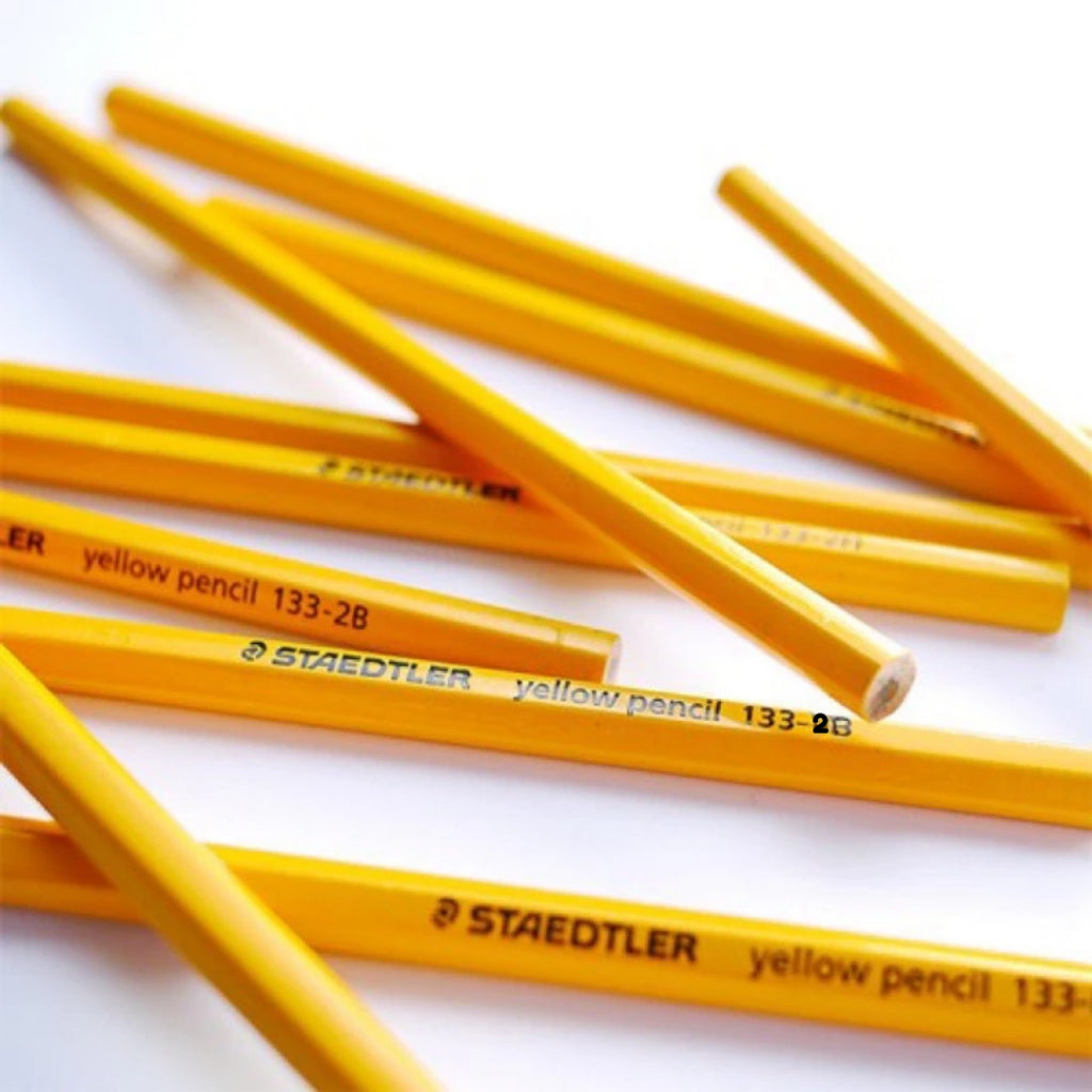 [SG] Staedtler 2B Yellow Unsharpened Pencil (Box of 12 Pcs) [Evergreen Stationery]