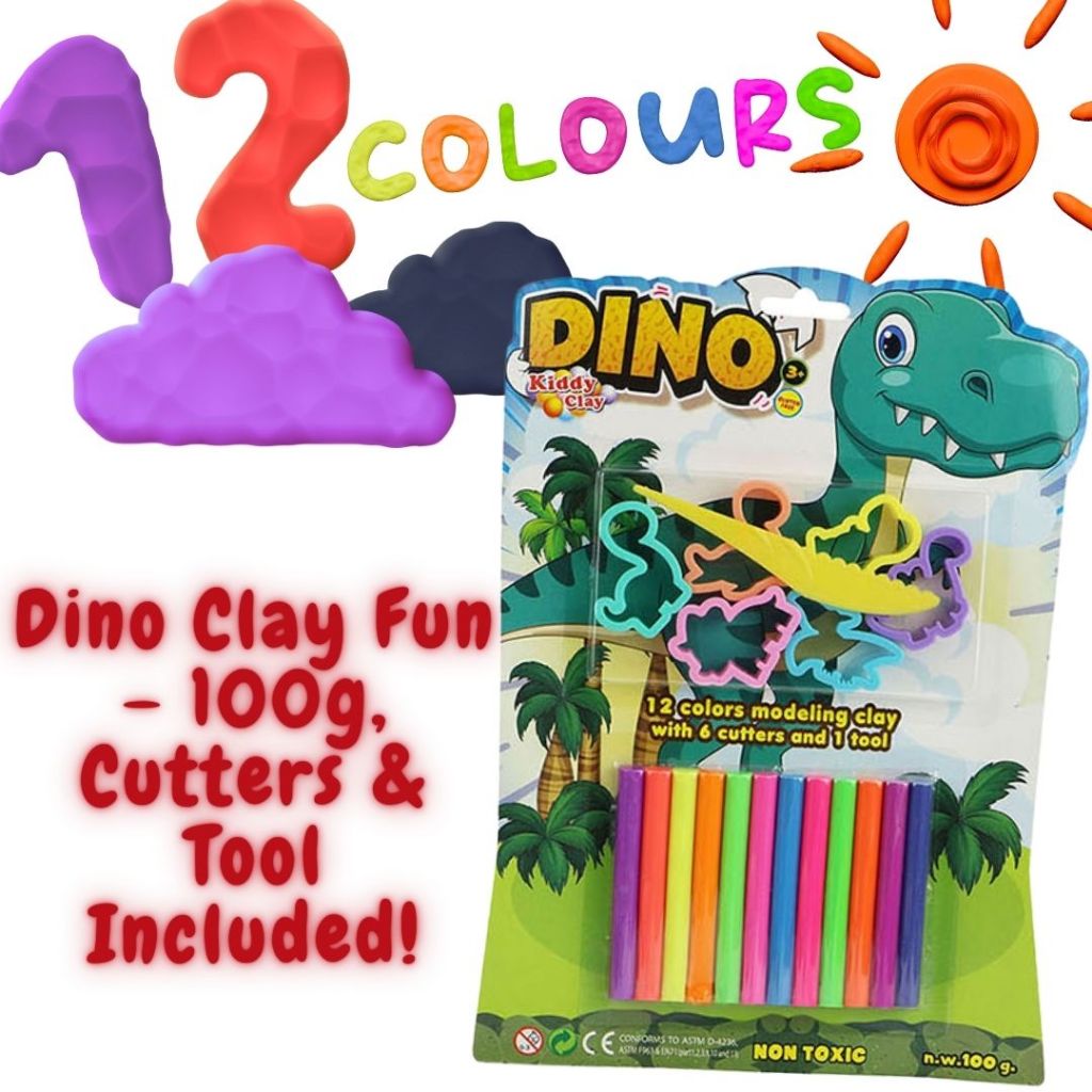 [SG] Kiddy Clay Plasticine St-Dino [Evergreen Stationery]