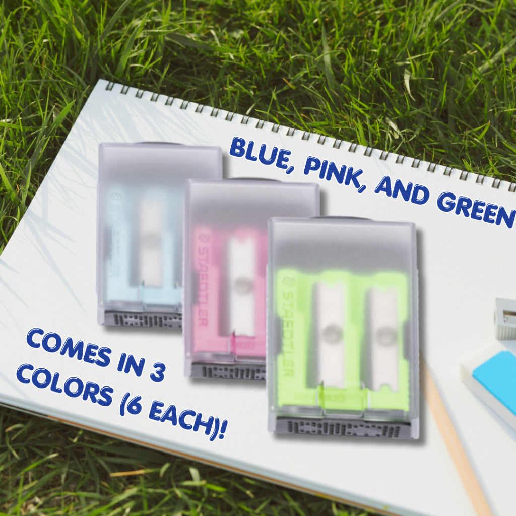 [SG] Staedtler Double-Hole Tub Sharpener (18 Pcs/Set) [Evergreen Stationery]