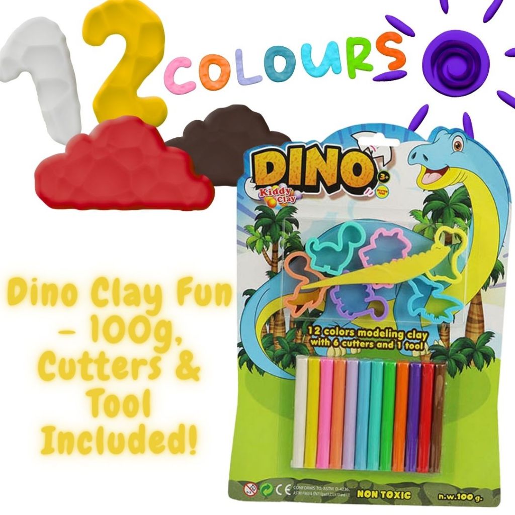 [SG] Kiddy Clay Plasticine St-Dino [Evergreen Stationery]