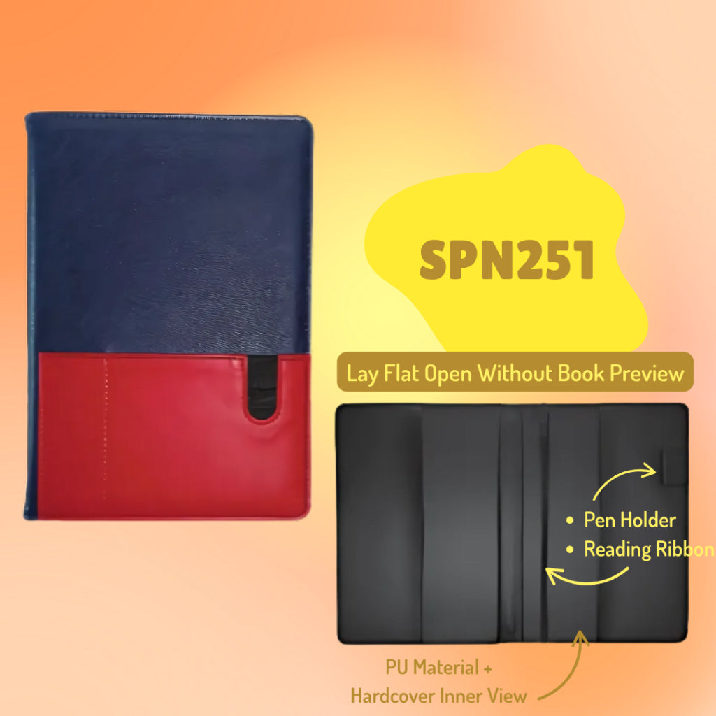 [SG] 2026 Day-To-Page | PU-Material Desk Diary [Evergreen Stationery]