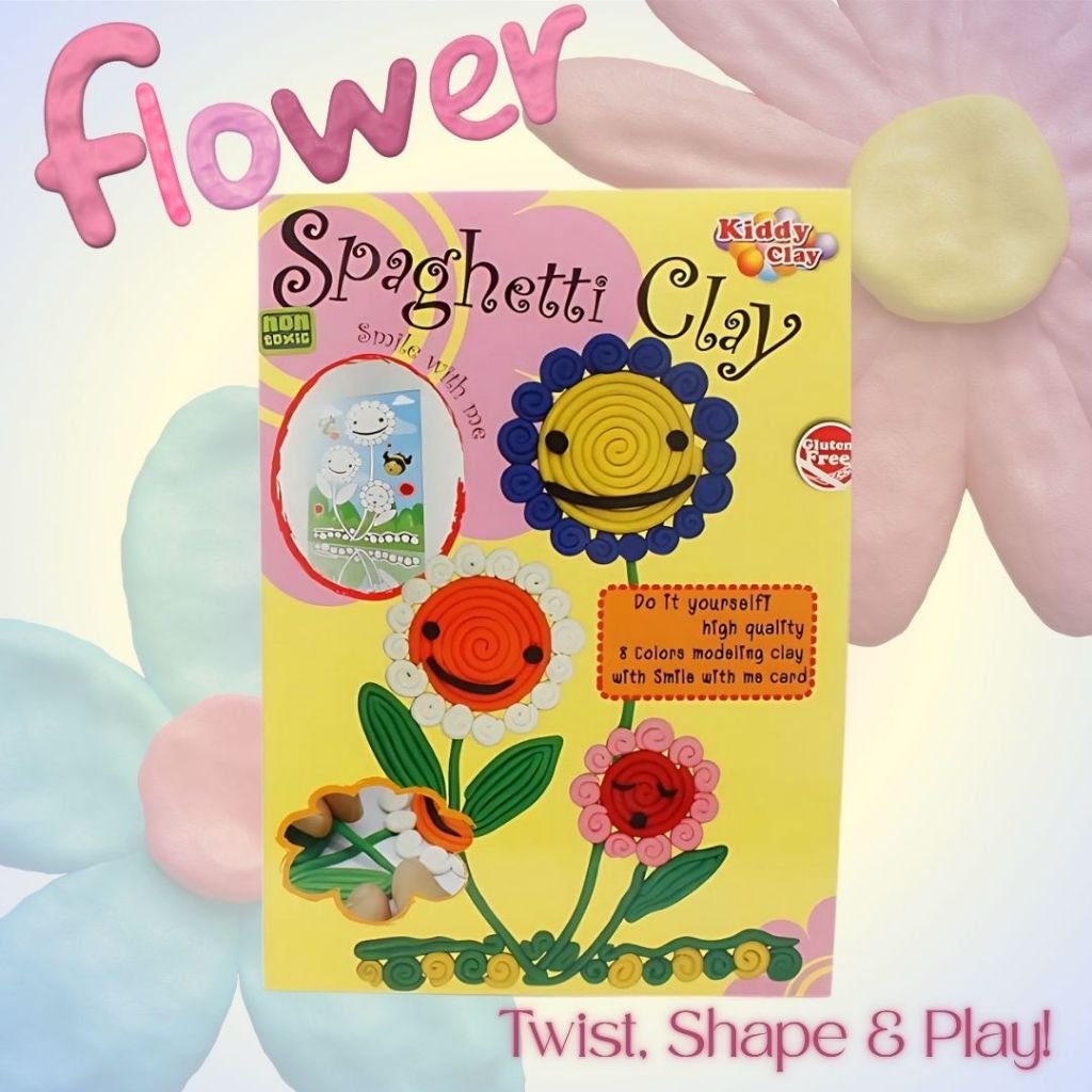 [SG] Kiddy Clay Plasticine SPG Flower/Butterfly [Evergreen Stationery]