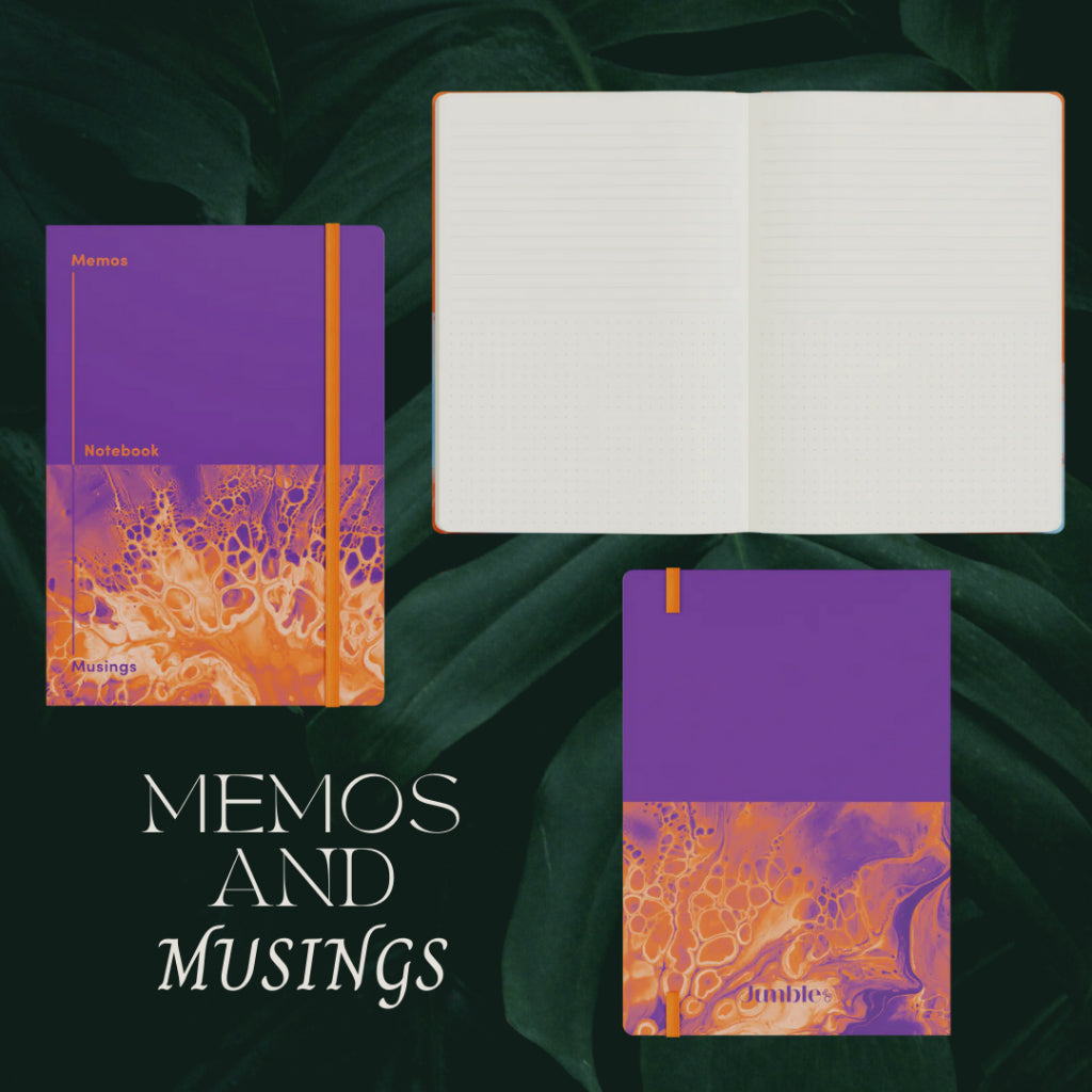 [SG] Jumble & Co A5 Ruled/Dotted Notebook [Evergreen Stationery]