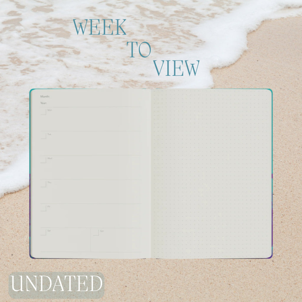 [SG] Jumble & Co A5 Week-To-View Undated Diary [Evergreen Stationery]