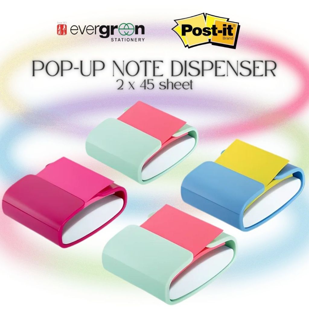 [SG] 3M Pop-Up Note Dispenser [Evergreen Stationery]