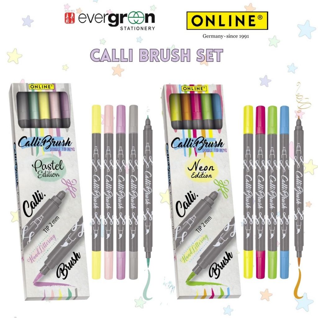 [SG] ONLINE Magixx Calli Brush Set [Evergreen Stationery]
