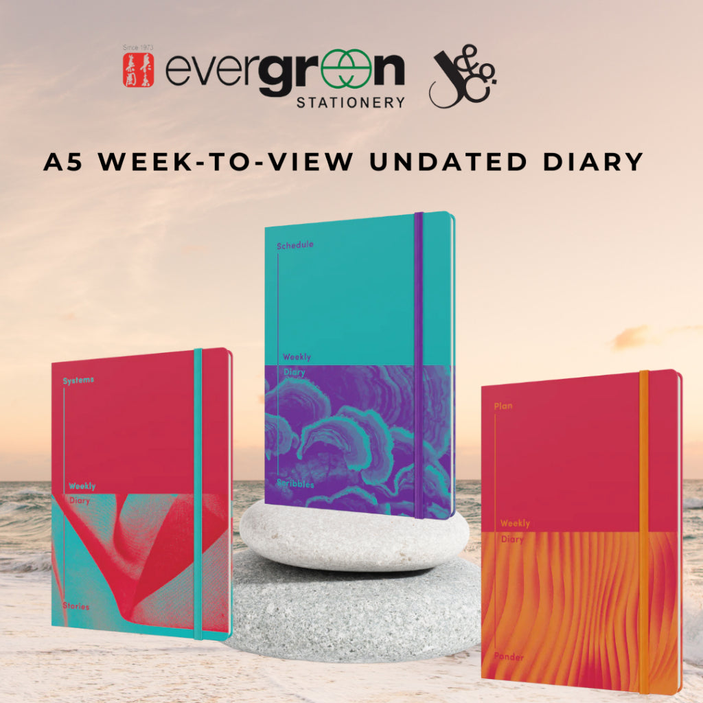 [SG] Jumble & Co A5 Week-To-View Undated Diary [Evergreen Stationery]