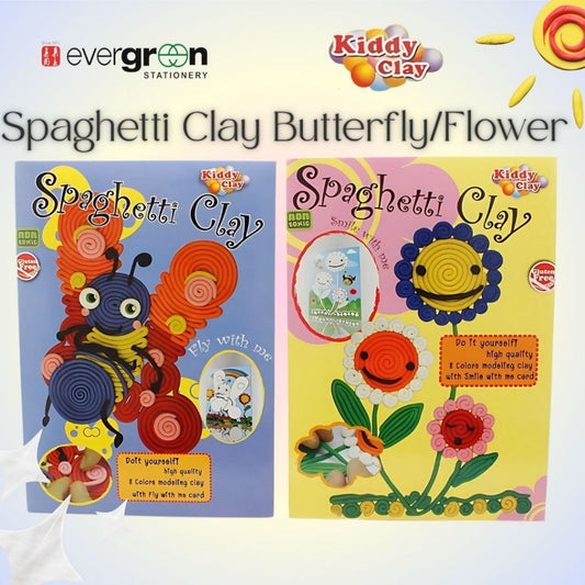 [SG] Kiddy Clay Plasticine SPG Flower/Butterfly [Evergreen Stationery]