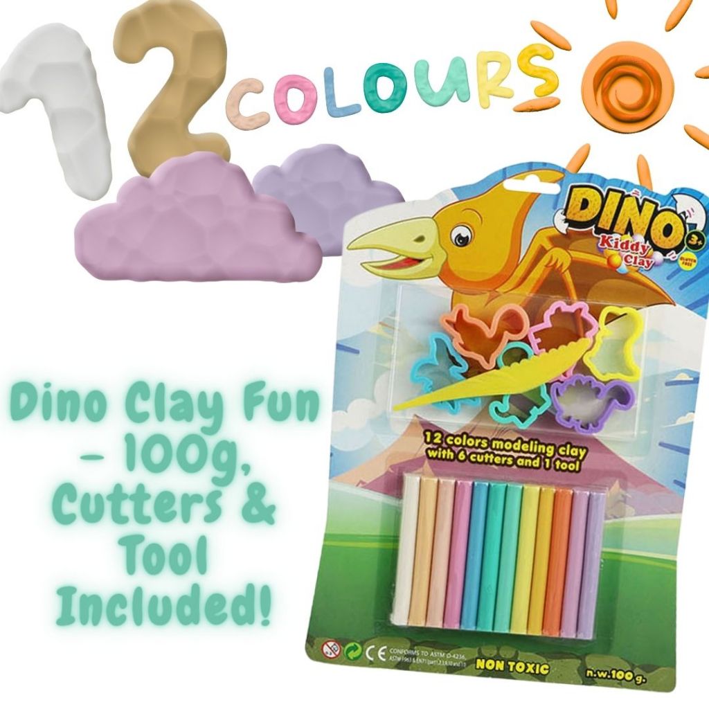 [SG] Kiddy Clay Plasticine St-Dino [Evergreen Stationery]