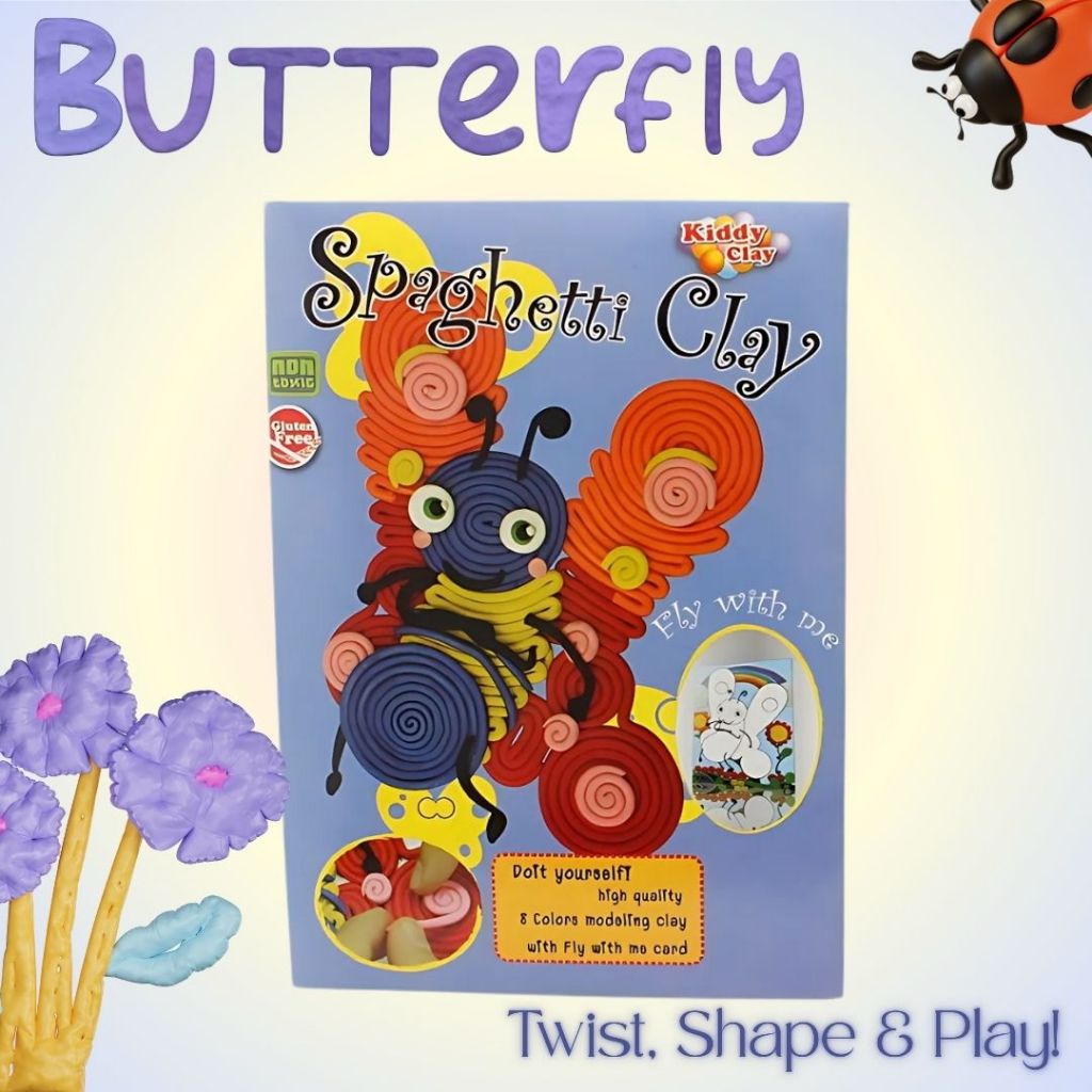 [SG] Kiddy Clay Plasticine SPG Flower/Butterfly [Evergreen Stationery]
