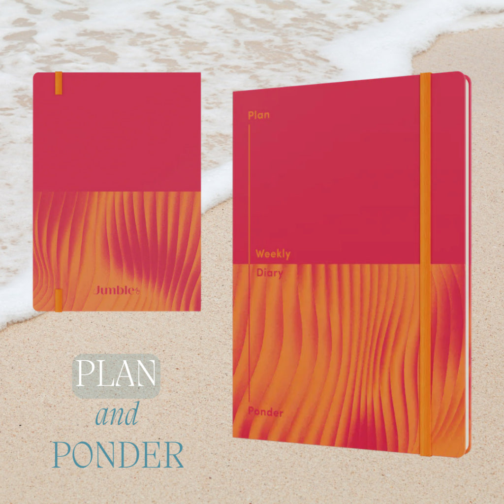 [SG] Jumble & Co A5 Week-To-View Undated Diary [Evergreen Stationery]