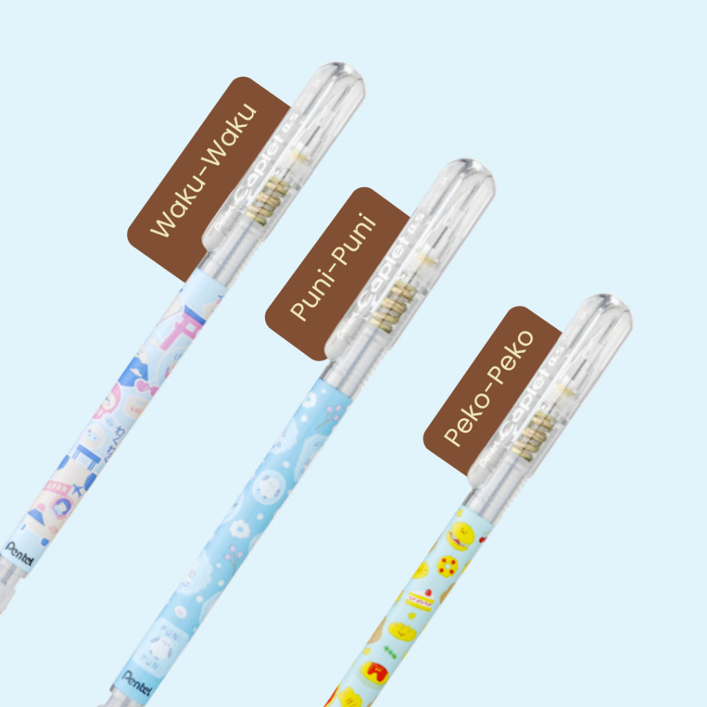 [LIMITED EDITION] Pentel Caplet Mechanical Pencil, 0.5MM | 6 Designs | portable cap | soft, and smooth hi-polymer eraser
