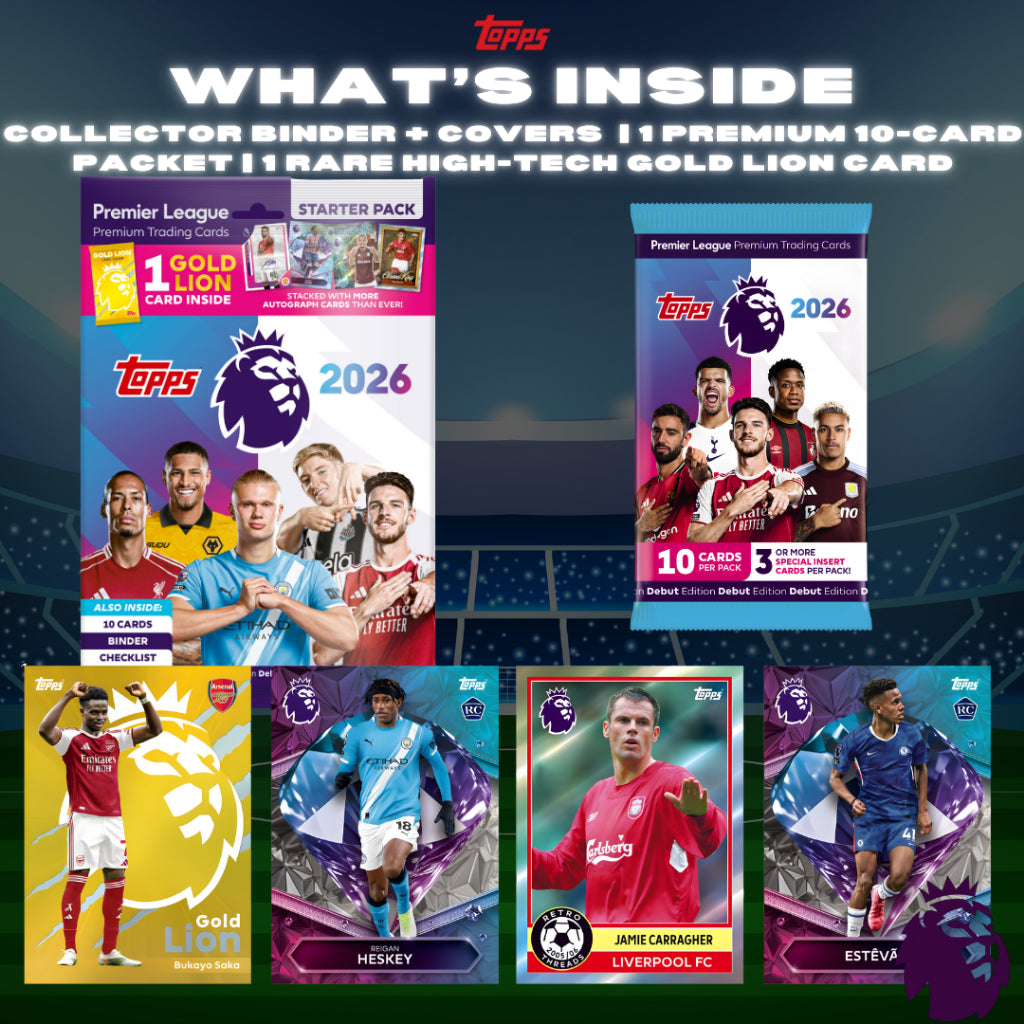 [SG] Topps Limited Edition Premier League Premium Starter Pack 2026 [Evergreen Stationery]