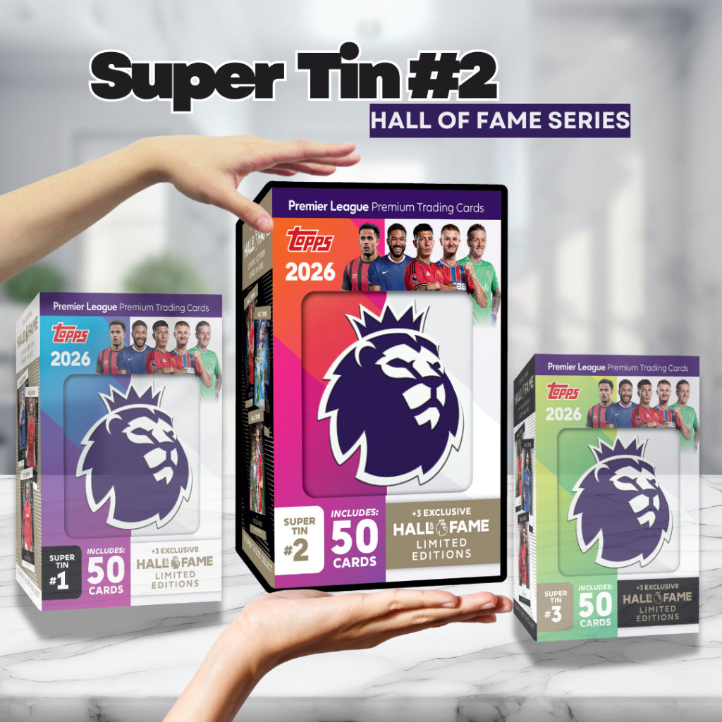 [SG] Topps Premier League 2026 Debut Edition: Hall of Fame Super Tins [Evergreen Stationery]