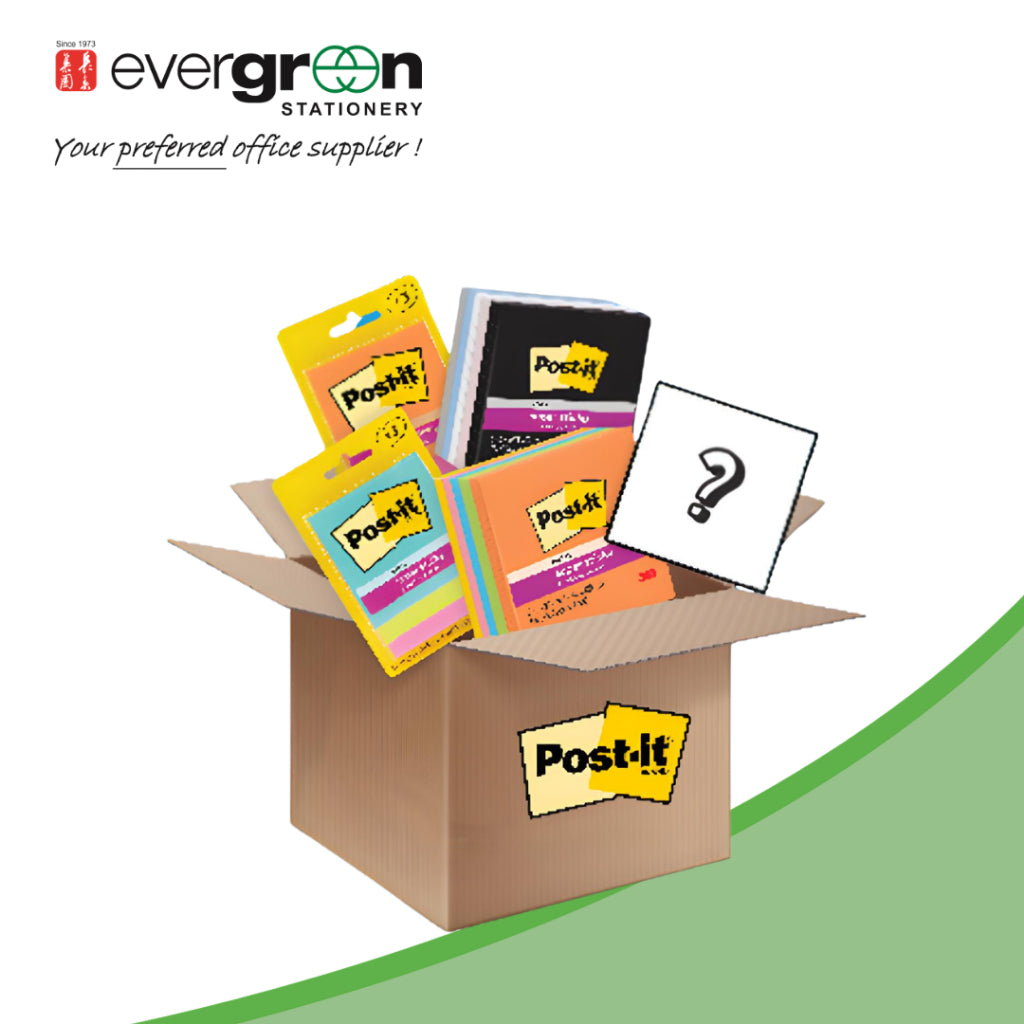 3M Post-It Mystery Box | 1 x 3 pads 45s | 1 x 5 pads 90s | 1 x Limited Edition