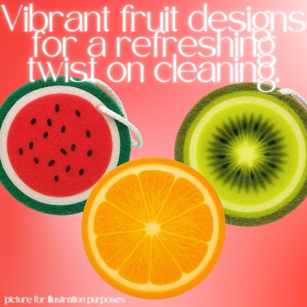 [SG] Fruit Printing Sponge 2s [Evergreen Stationery]