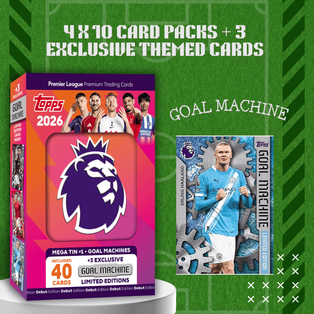 [SG] Topps Premier League 2026 Debut Edition Mega Tins [Evergreen Stationery]