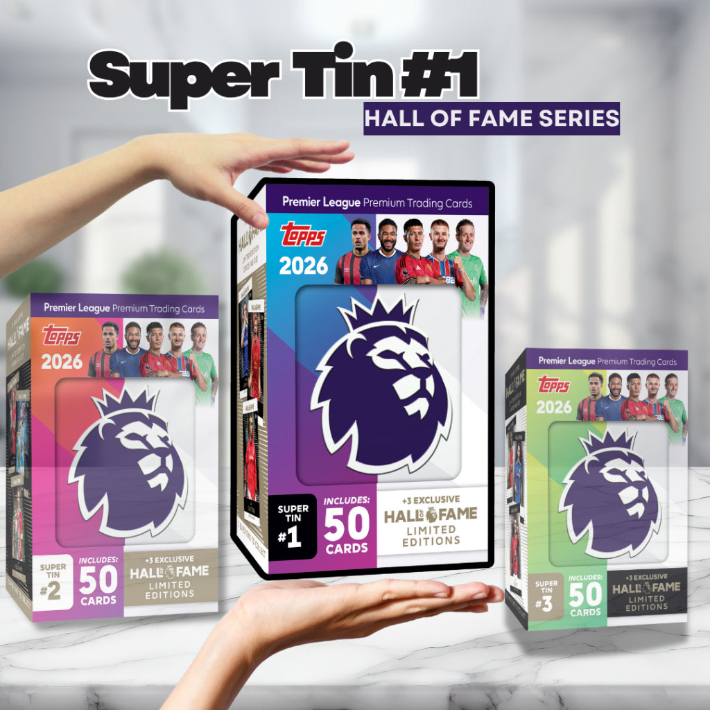 [SG] Topps Premier League 2026 Debut Edition: Hall of Fame Super Tins [Evergreen Stationery]