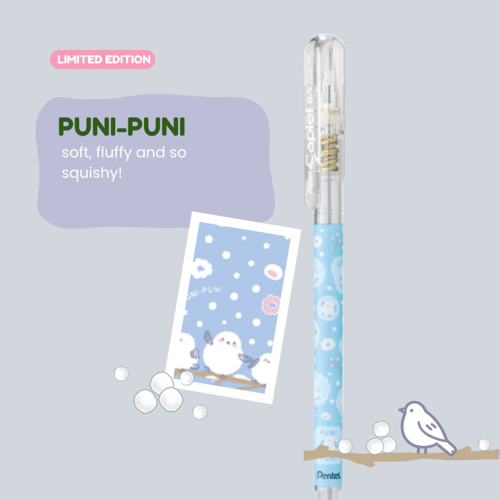 [LIMITED EDITION] Pentel Caplet Mechanical Pencil, 0.5MM | 6 Designs | portable cap | soft, and smooth hi-polymer eraser